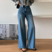 High-Waisted Wide-Leg Jeans