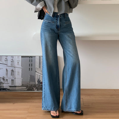 High-Waisted Wide-Leg Jeans