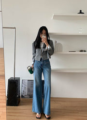High-Waisted Wide-Leg Jeans